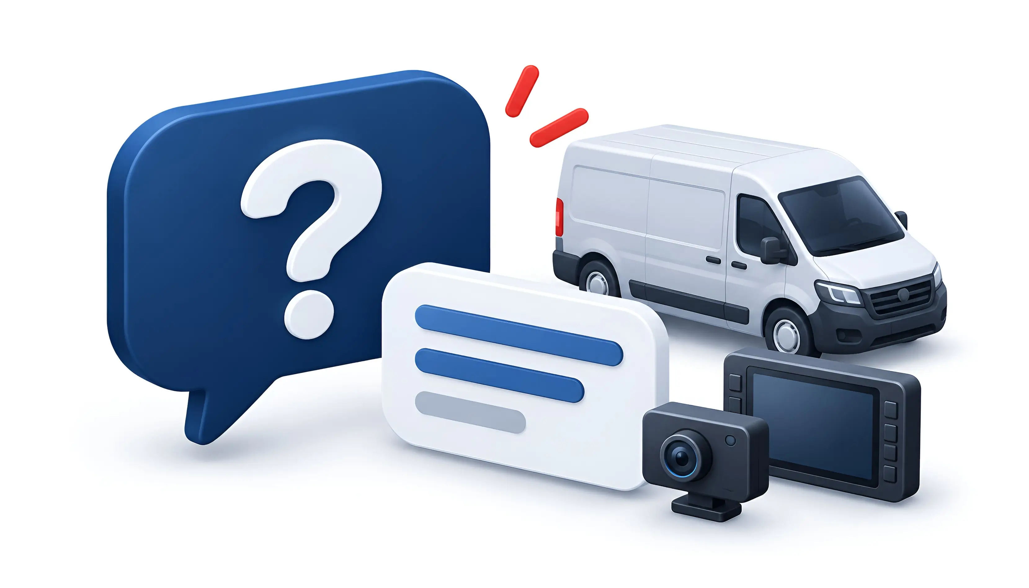 Fleet electronics components for commercial vehicles